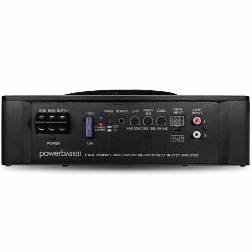 Powerbass STA-8 Under Seat Powered Compact Active 8 inch Subwoofer
