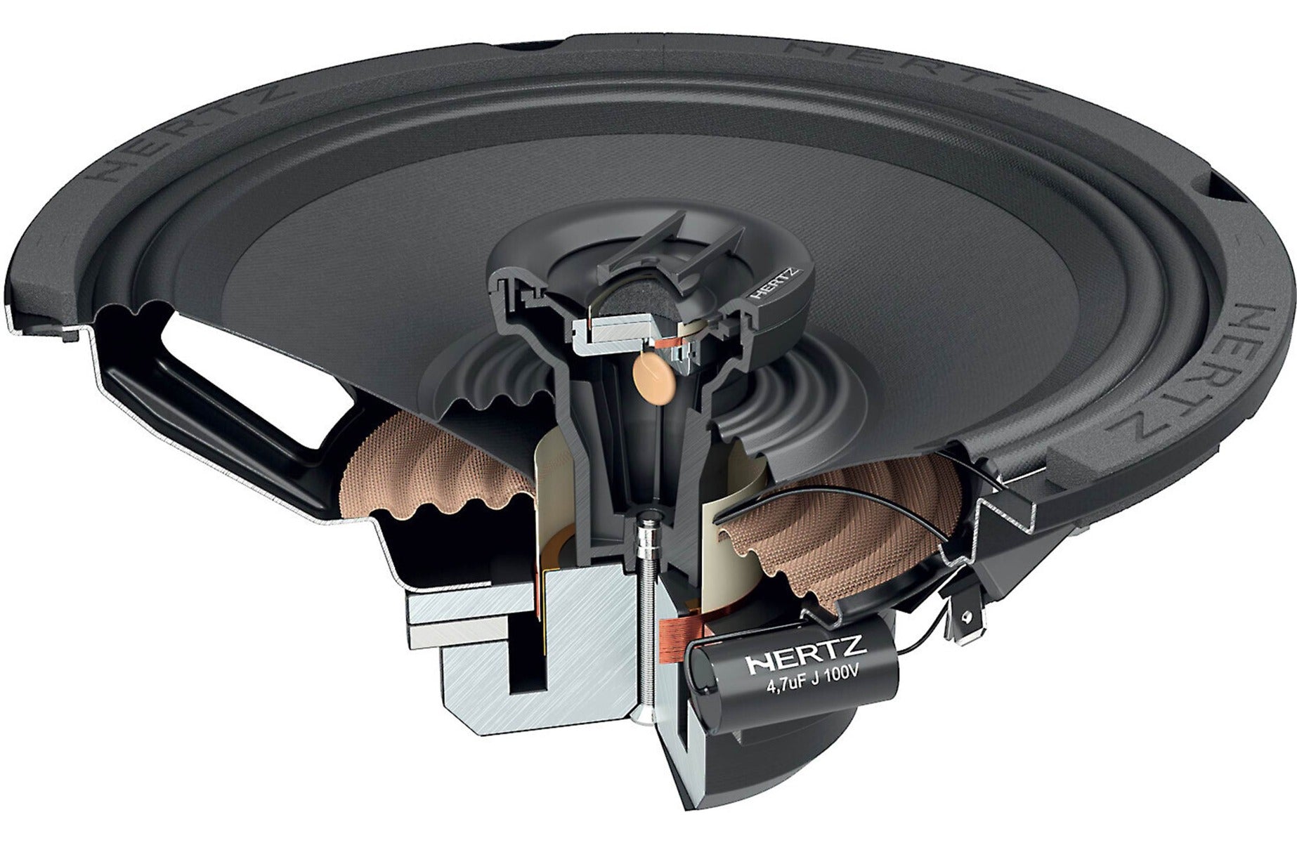 Hertz SX 200 NEO 520W Peak (260W RMS) 8" NEO SPL Series 2-way 4-ohms coaxial speakers