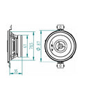 Alpine SXE-0825S 8.6cm 150W 2-way Coaxial Custom Car Speakers