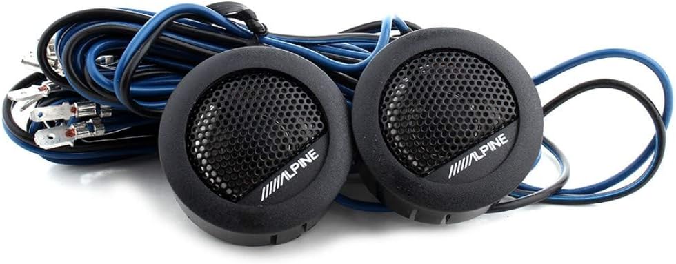 Alpine SXE-1006TW Mylar-Titanium Balanced Dome 3cm Tweeters 280W Peak Power
