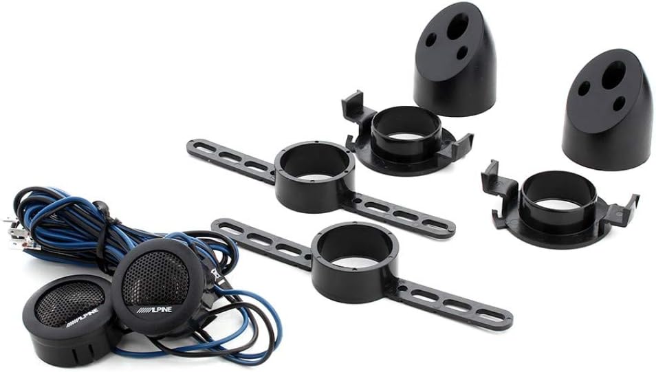 Alpine SXE-1006TW Mylar-Titanium Balanced Dome 3cm Tweeters 280W Peak Power
