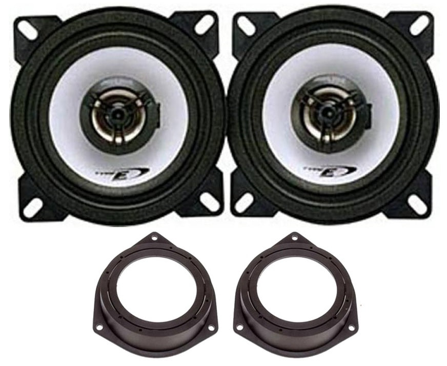 Vauxhall Astra, Corsa Alpine SXE-1025S 10 cm 4" 2-Way Coaxial Rear Door Speakers Upgrade Kit