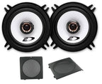 VW Golf, Jetta with Alpine SXE-1325S 2-Way Front and Rear Door Speakers Fitting Kit