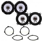 BMW 3 Series (E46) with Alpine SXE-1725S, SXE-1325S 2-Way Front and Rear Door Speakers Fitting Kit