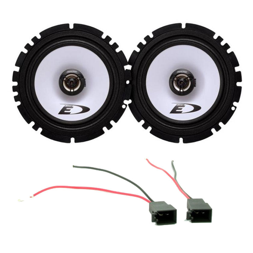 VW Polo 6N2 1999-2003 Front Door Alpine Speakers & Connectors Upgrade Kit