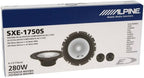 Alpine SXE-1750S 2-Way Door/Rear Shelf 17cm Component Speakers