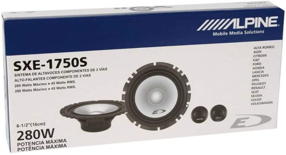 Alpine SXE-1750S 2-Way Door/Rear Shelf 17cm Component Speakers
