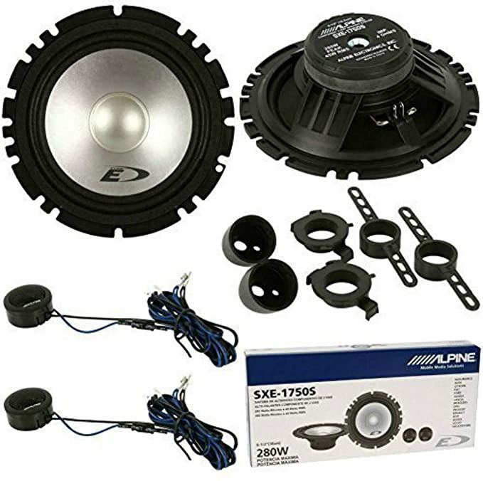 BMW 3 Series (E46) with Alpine SXE-1750S, SXE-1325S 2-Way Front Door and Rear Shelf Speakers Fitting Kit