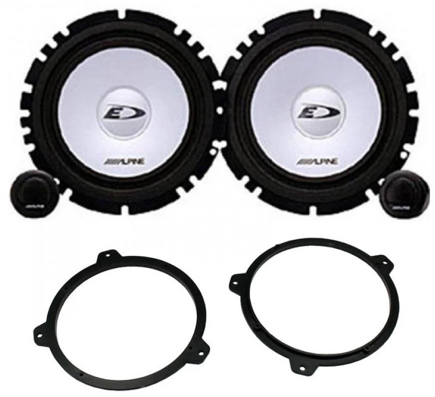 BMW 3 Series (E46) with Alpine SXE-1750S 2-Way Front Door/Rear Shelf 17cm Speakers Fitting Kit