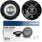 Alpine SXE-2035S - 20cm (8") 3-Way Coaxial Car Shelf Speakers 280W