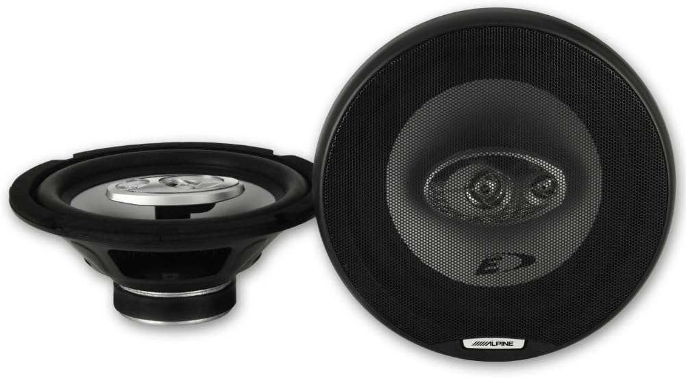 Alpine SXE-2035S - 20cm (8") 3-Way Coaxial Car Shelf Speakers 280W