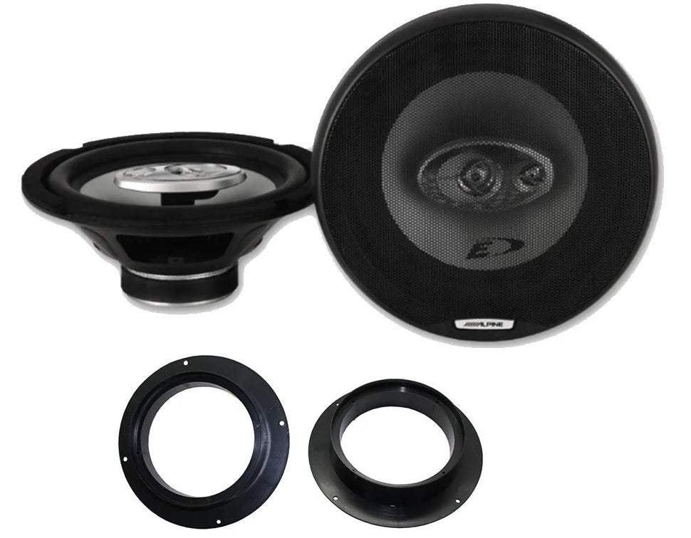 Audi TT 2007 to 2014 Alpine SXE-2035S Type-E 20cm (8") Coaxial 3 Way Speakers 280 Watt max