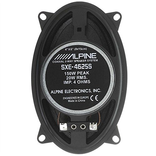 Porsche 944 1982–1991 4"x6" Alpine SXE-4625S Coaxial 2-Way Rear Speaker Upgrade Kit