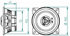 Alpine SXE-1025S 4" 2 WAY Coaxial Car Speakers 180 Watts Max Power