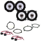 BMW 3 Series (E46) with Alpine SXE-1725S, SXE-1325S 2-Way Front and Rear Door Speakers Fitting Kit
