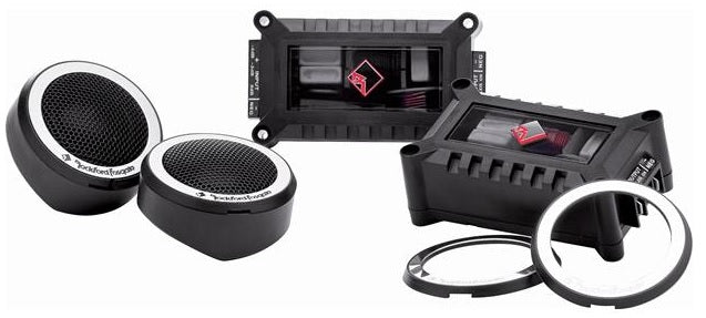Rockford Fosgate T1T-S - 1" Power Series 1" treated fabric dome tweeters (pair)