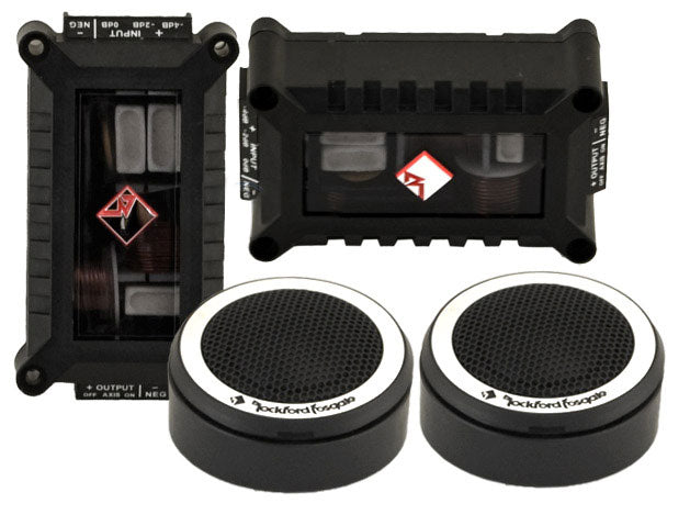 Rockford Fosgate T1T-S - 1" Power Series 1" treated fabric dome tweeters (pair)
