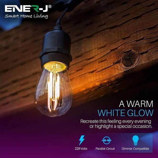 ENER-J T447 LED Filament String Light Kit