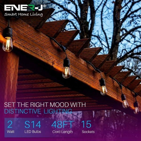 ENER-J T447 LED Filament String Light Kit