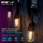 ENER-J T447 LED Filament String Light Kit