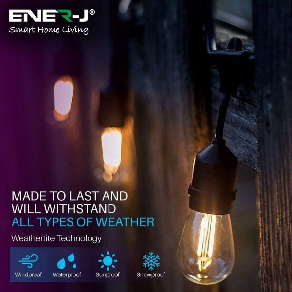 ENER-J T447 LED Filament String Light Kit
