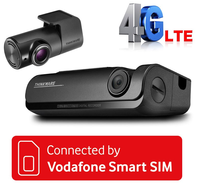 Thinkware T700 Front And Rear Dashcam 1080P Full HD With 4G LTE Connectivity, Wifi & GPS
