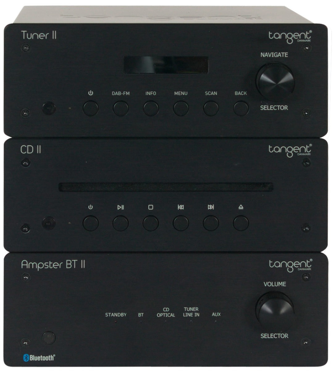 Tangent Hifi II Power Tuner II - CD II - Ampster II Compact Hifi System