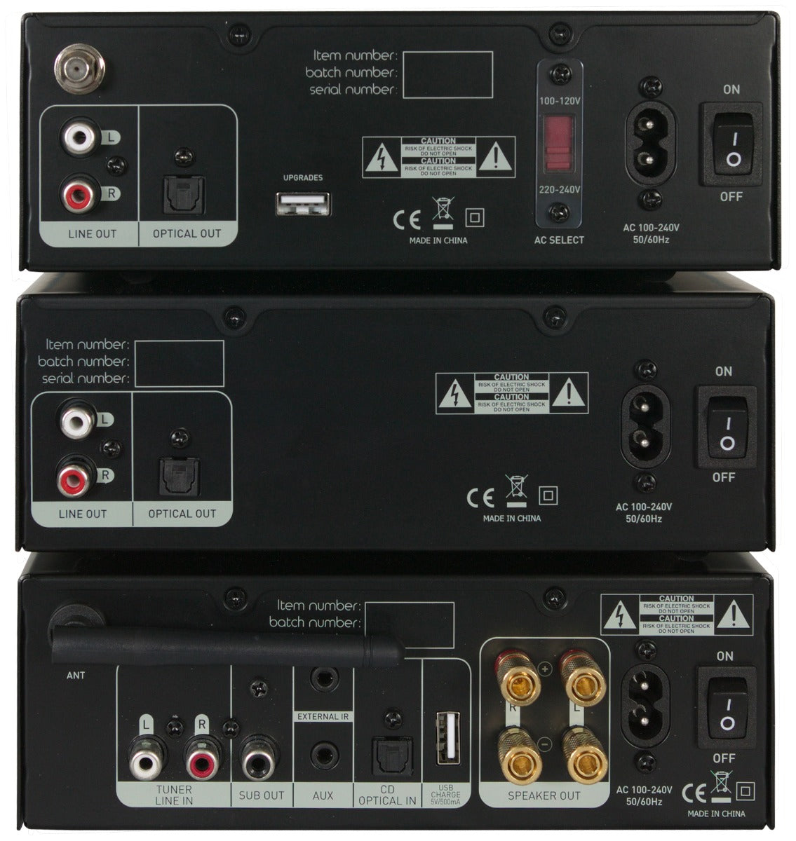 Tangent Hifi II Power Tuner II - CD II - Ampster II Compact Hifi System