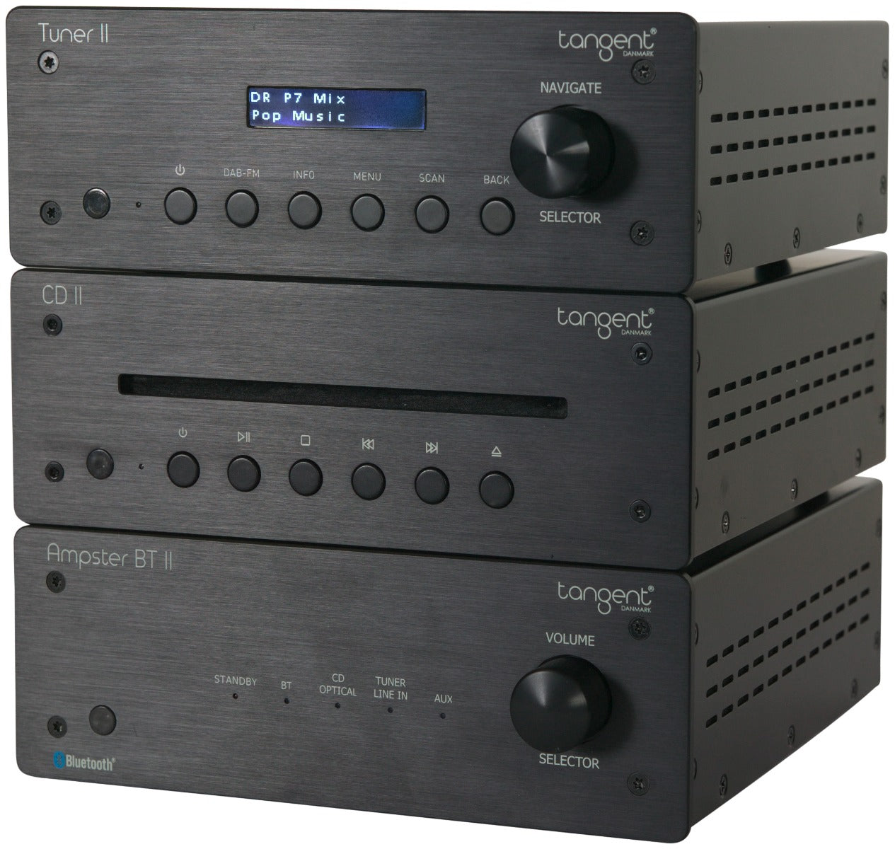 Tangent Hifi II Power Tuner II - CD II - Ampster II Compact Hifi System