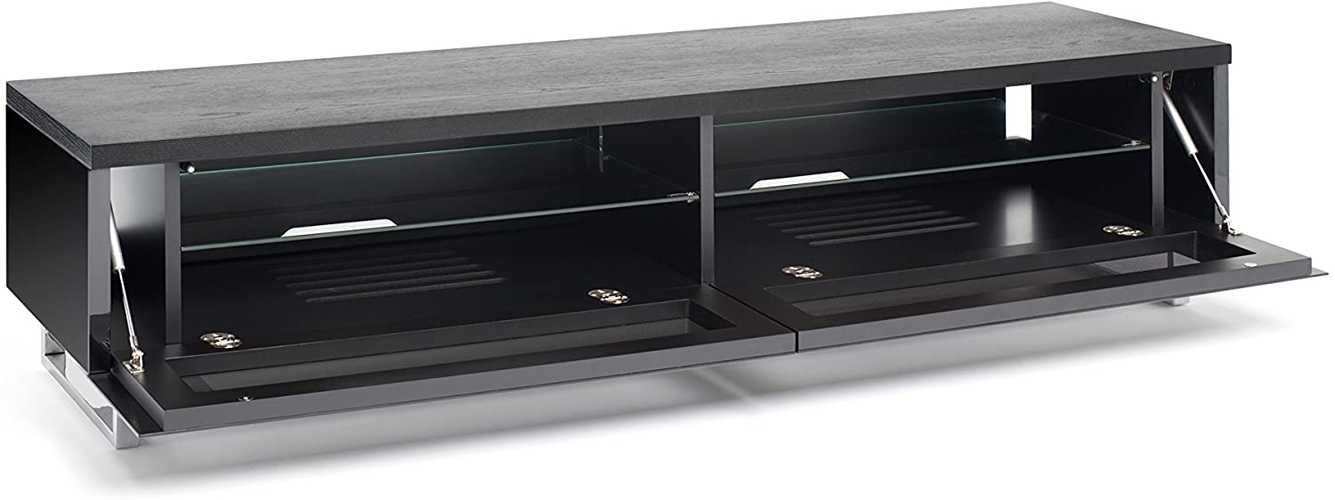 Techlink Panorama 160 DUAL Sided Top ((Light Oak or Grey Oak) all  in One Stand