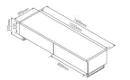 Techlink Panorama 120 DUAL Sided Top (Walnut or Black) all in One Stand