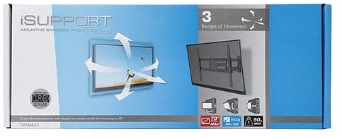 Techlink TWM631 Dual Arm Articulated Wall Mount for Screen Sizes up to 70"