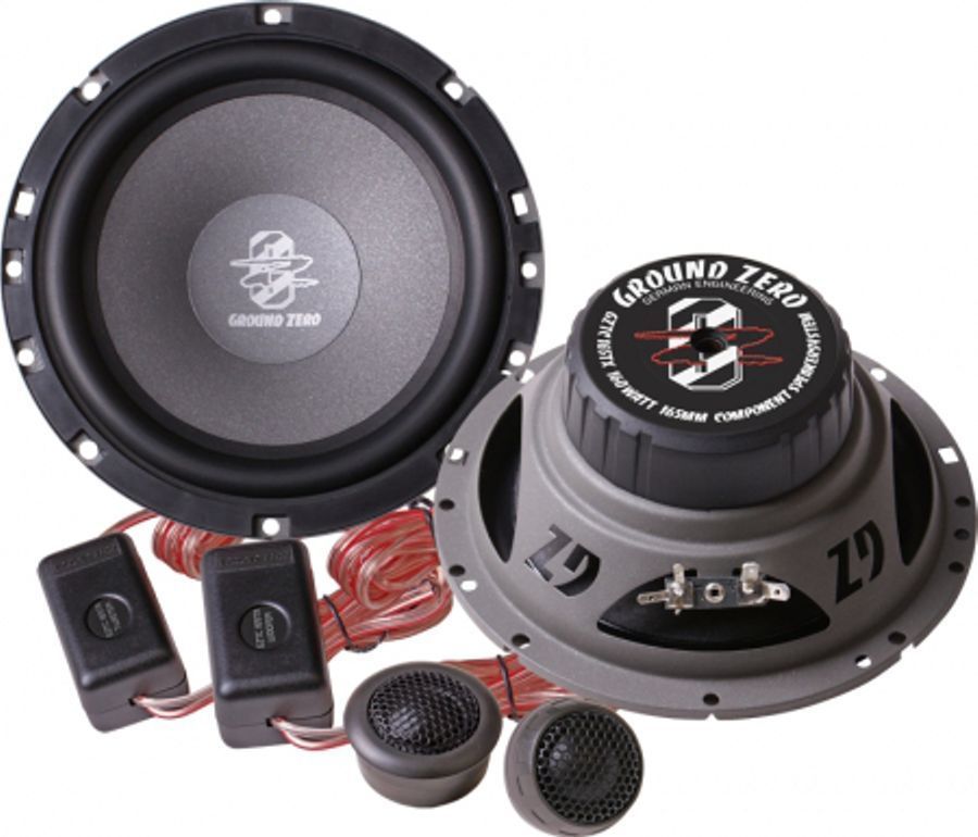 Ground Zero Titanium GZTC 165TX 16.5cm/6.5" 2 Way Component Speakers 160W
