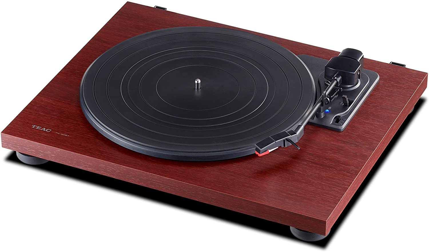 TEAC TN-180BT 3-speed Analog Turntable with Phono EQ and Bluetooth - Cherry