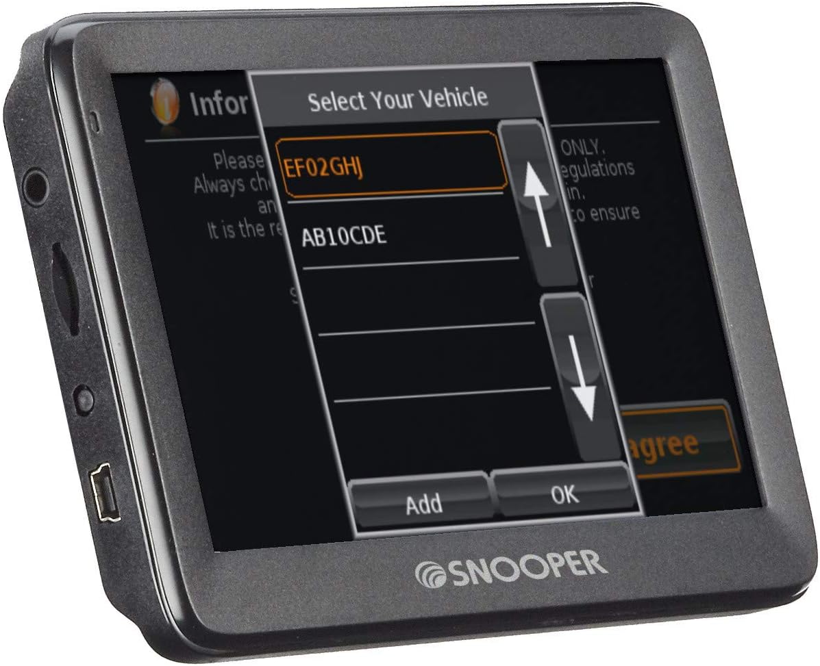 Snooper S5100 Truckmate BridgeSaver Low Bridge Alert System with 5" LCD Touchscreen