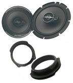 Vauxhall Astra Calibra Meriva Omega Zafira Vectra Pioneer TS-A1671F 16.5cm Front Doors Car Speakers Upgrade Kit