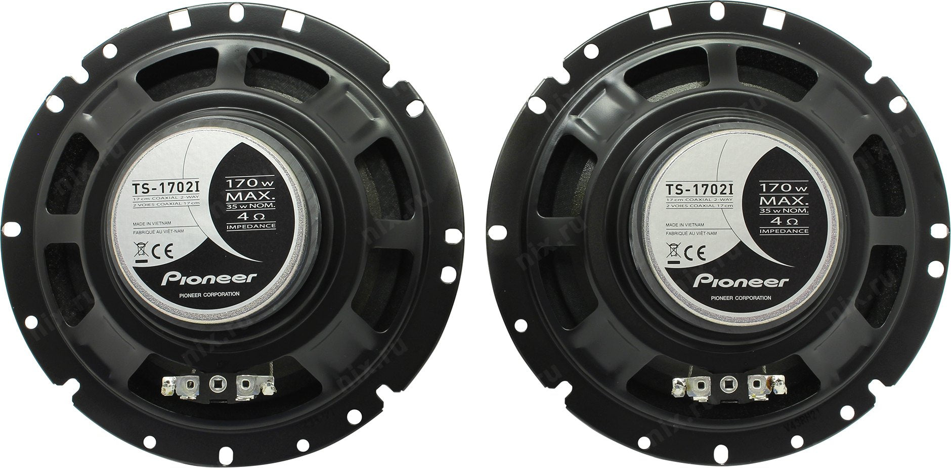 Pioneer TS-1702i 16.5cm 6.5" Coaxial 2-Way Custom Fit Car Speakers 170W