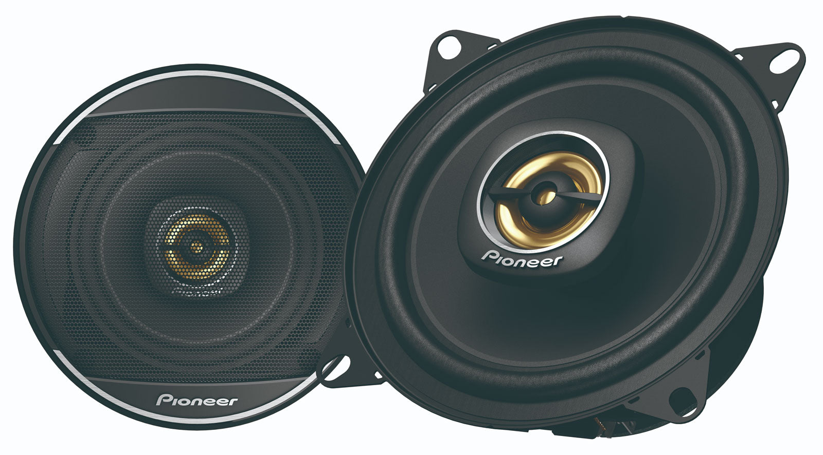 Citroen C1, Peugeot 107, Toyota Aygo with Pioneer TS-A1081F 10cm 2-way Speakers w/ Adaptor Plugs