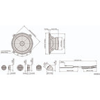Pioneer TS-A1301C 13cm 2 Way A-series Component Speakers 300w