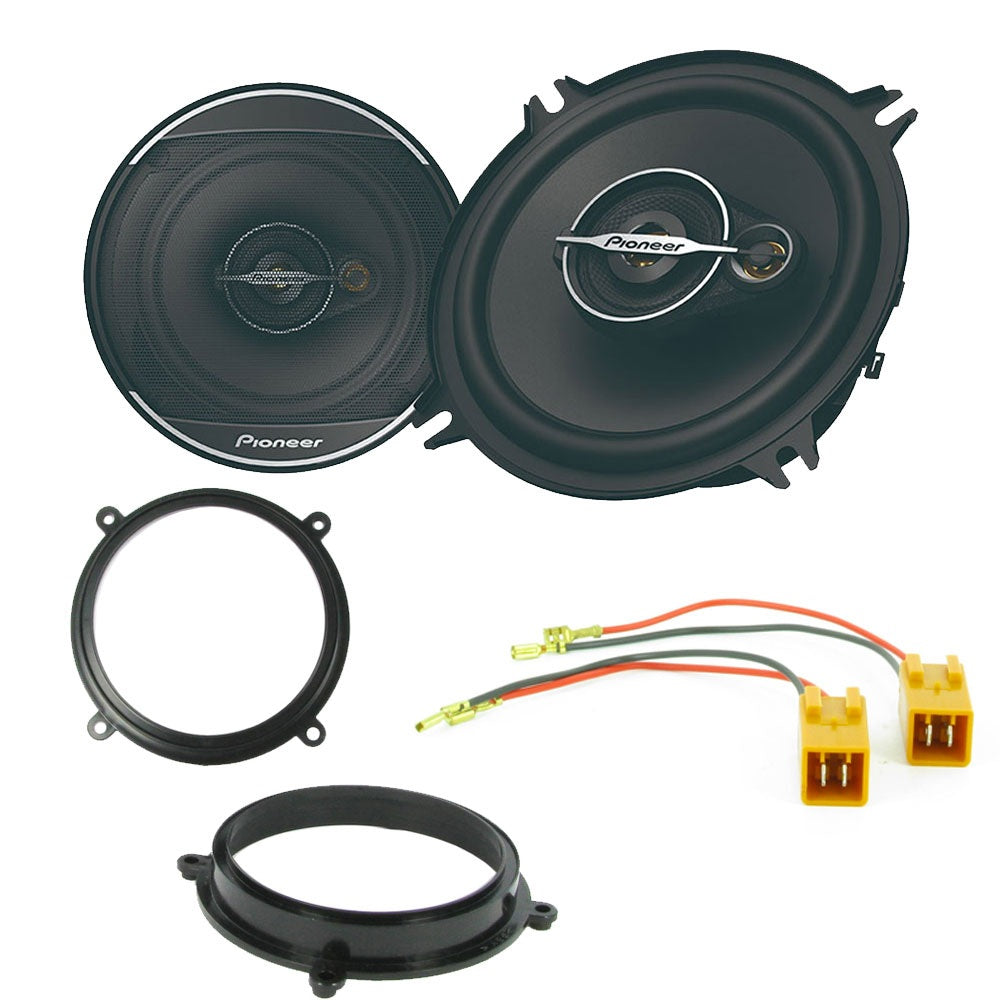 Fiat Brava, Bravo, Marea w/ Pioneer TS-A1371F 13cm 3 Way Coaxial Car Speakers Upgrade