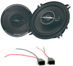 Renault Clio, Laguna, Megane w/ Pioneer TS-A1371F 13cm 3 Way Coaxial Car Speakers Upgrade