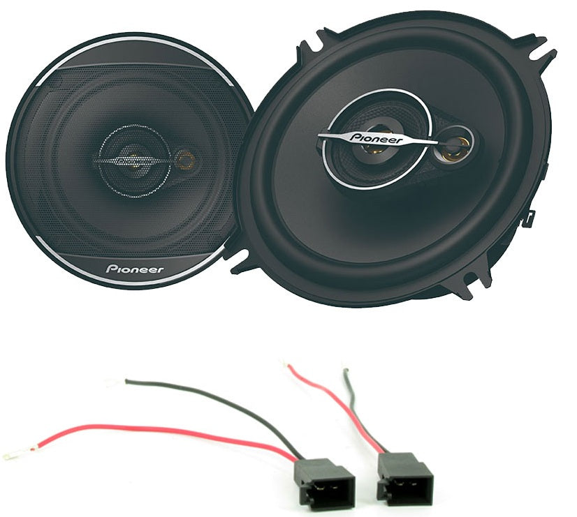 Renault Clio, Laguna, Megane w/ Pioneer TS-A1371F 13cm 3 Way Coaxial Car Speakers Upgrade