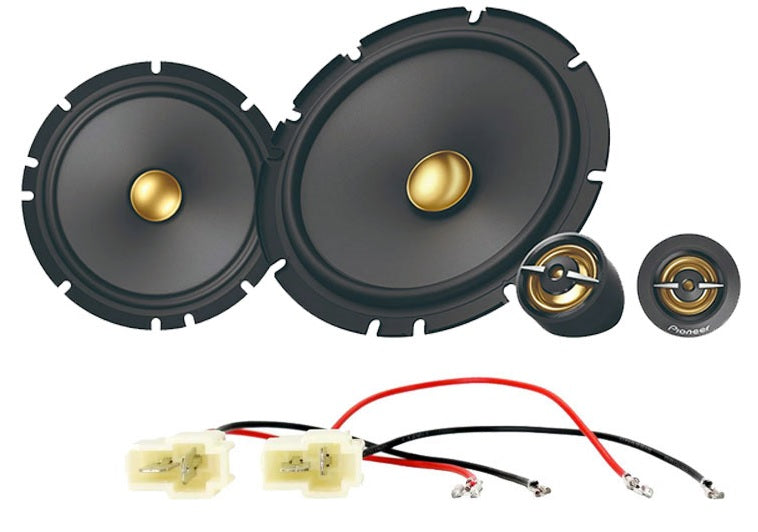 Suzuki Swift 2010 - 2017  Pioneer TS-A1601C 16.5cm 2-way Component Speakers 80W RMS 350W Peak