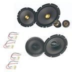 Ford Fiesta, Focus  Pioneer TS-A1601C + TS-A1671F 16.5cm 2-way Component Speakers 80W RMS 350W Peak