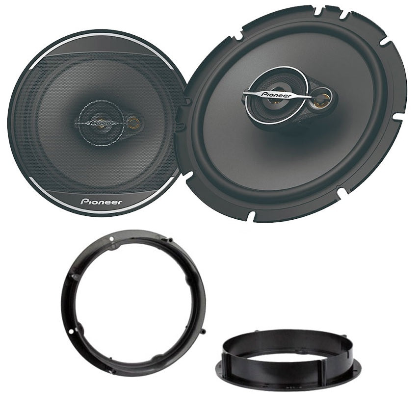 VW Golf, Amarok, Beetle, EOS, Lupo, UP!, Polo, Scirocco, Touran, Tiguan Pioneer TS-A1671F 16.5cm Front Doors Speakers Upgrade Kit