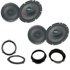 Ford Focus 2005 - 2010 Pioneer 2 x TS-A1671F 16.5cm 2-way Component Speakers 80W RMS 350W Peak