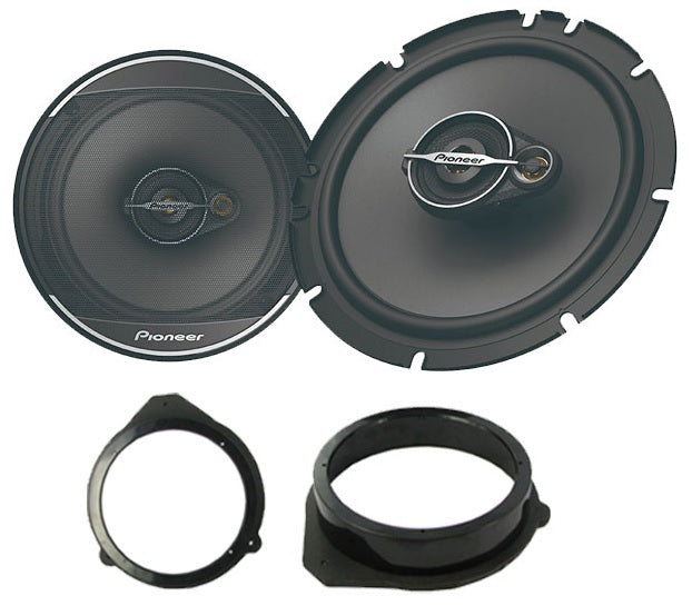 Audi A3 8P, A4  with Pioneer TS-A1671F 3-Way Front or Rear Door Car Speakers Fitting Kit