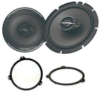 BMW E46 w/ Pioneer TS-A1671F 16.5cm 3-way Front Door/Rear Shelf Speakers 70W RMS 320W Peak