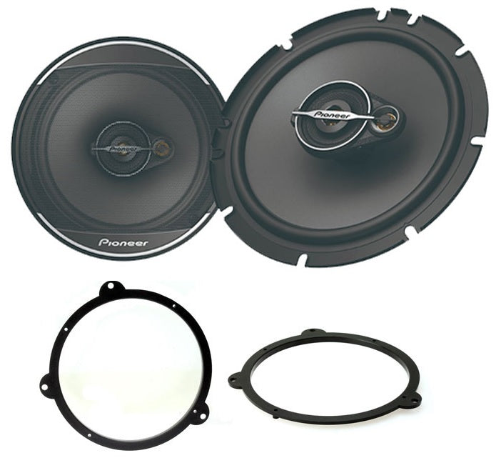 BMW E46 w/ Pioneer TS-A1671F 16.5cm 3-way Front Door/Rear Shelf Speakers 70W RMS 320W Peak