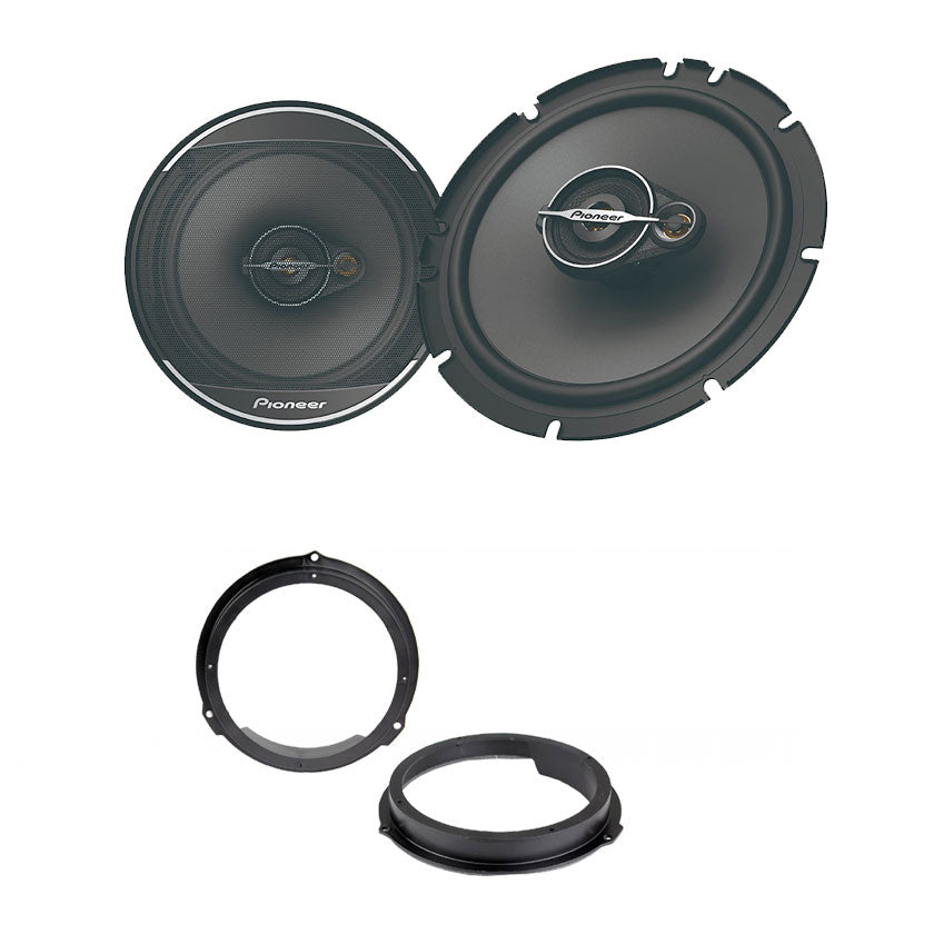 Ford Ranger 2012-2020 Pioneer TS-A1671F 16.5cm Front and Rear Door Car Speakers Upgrade Kit